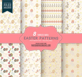 8 Cute Pastel Patterns for Spring and Easter