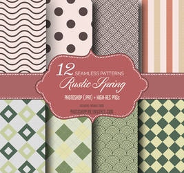 Rustic Spring Seamless Patterns