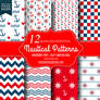 Red and Blue Nautical Patterns