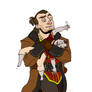 Varric Carrying a Qunari Baby