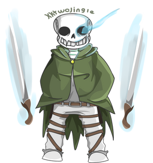 Attack on Titan + Undertale? Sans