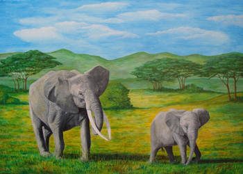 Elephants by zaboss3