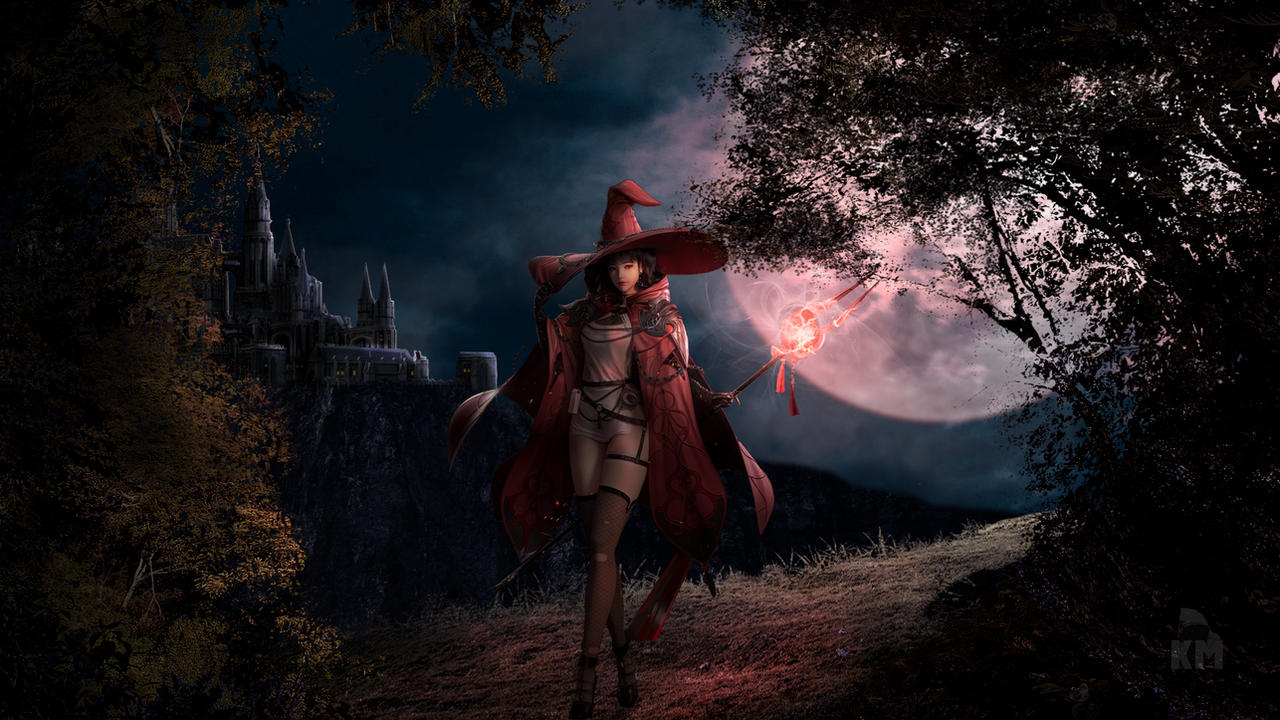 Red witch by KISMUKI on DeviantArt
