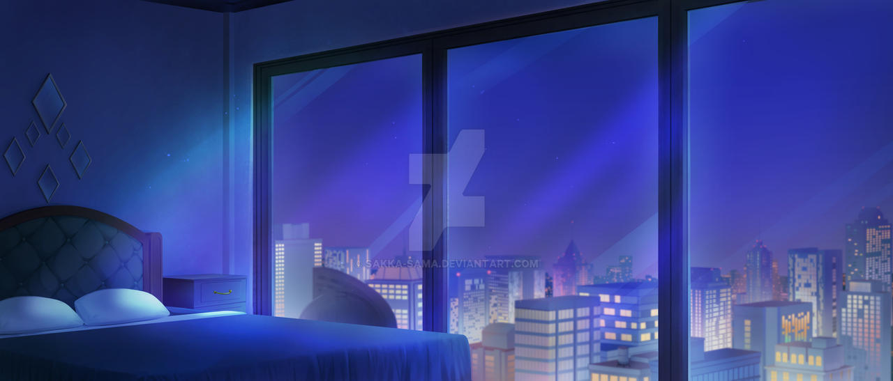 Hotel room night view by Sakka-sama on DeviantArt