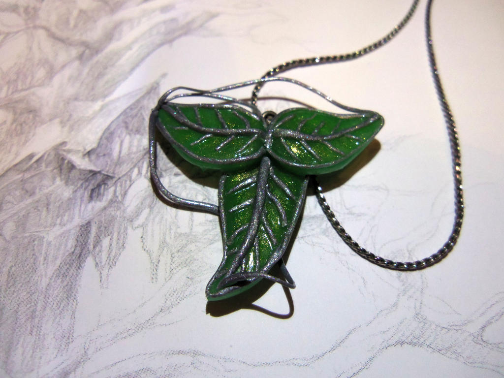 Elven leaf of Lorien necklace