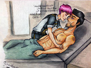 Visiting Kaidan in the hospital