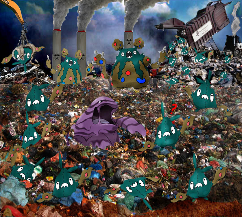 Garbage Shape Pokemon Pokemon Garbage Dump by SmashBrawlR7538 on DeviantArt