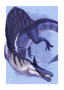 Spinosaurus Mirabilis - march print