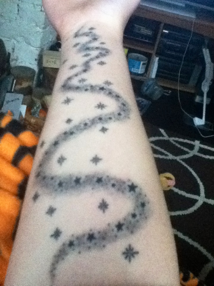 stars and stardust tattoo number 2 by yourneckmylips on DeviantArt