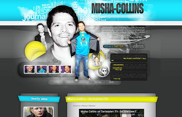 Misha Collins webdesign