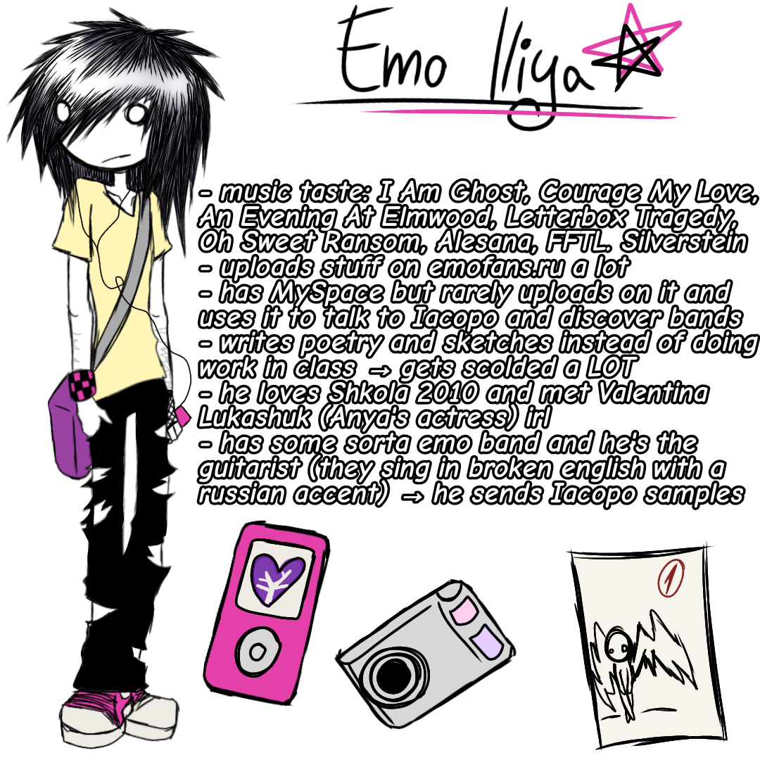 Anonymous Emo My ocs but in an emo kids AU :)) by xscenecyn on DeviantArt
