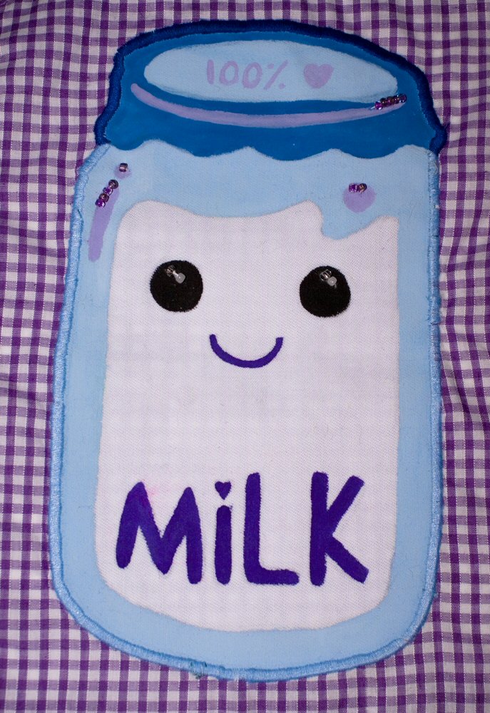 Milk, painted fabric version.