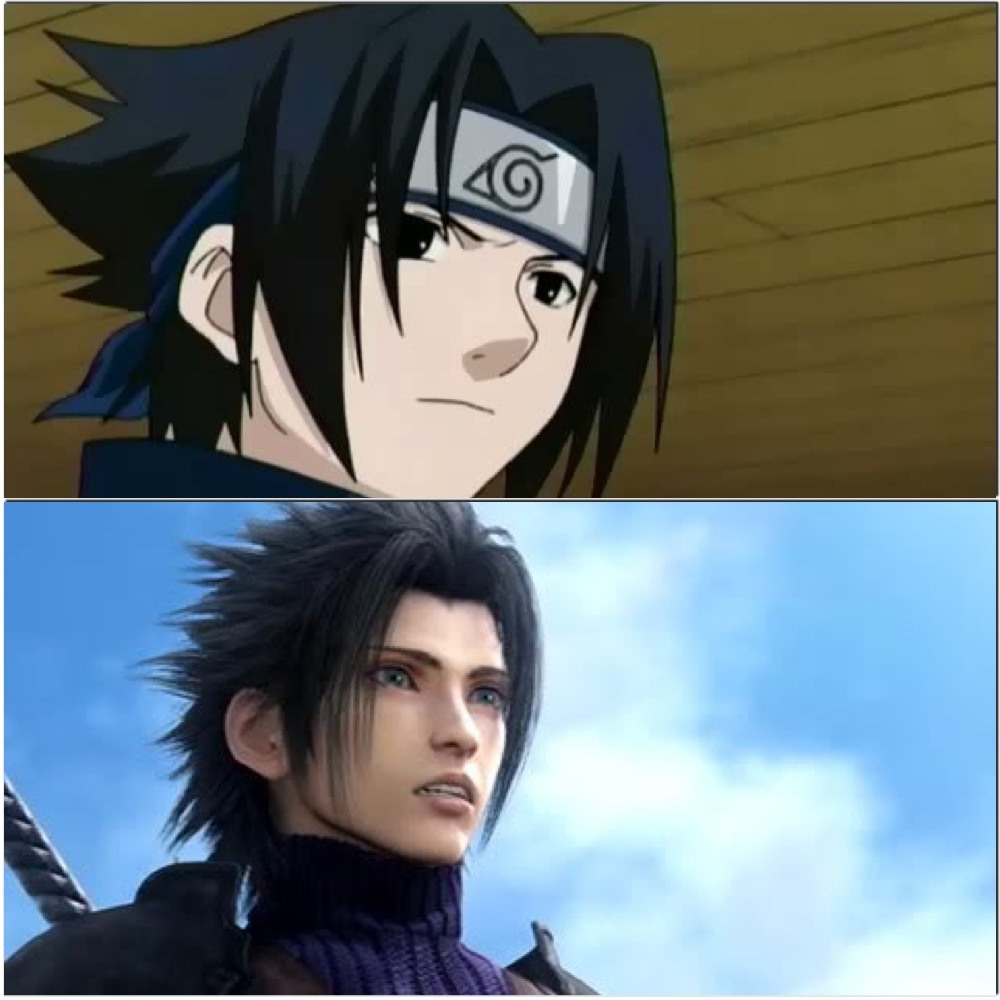 Sasuke Uchiha and Zack Fair's hairstyle by RomanoLoves ... 