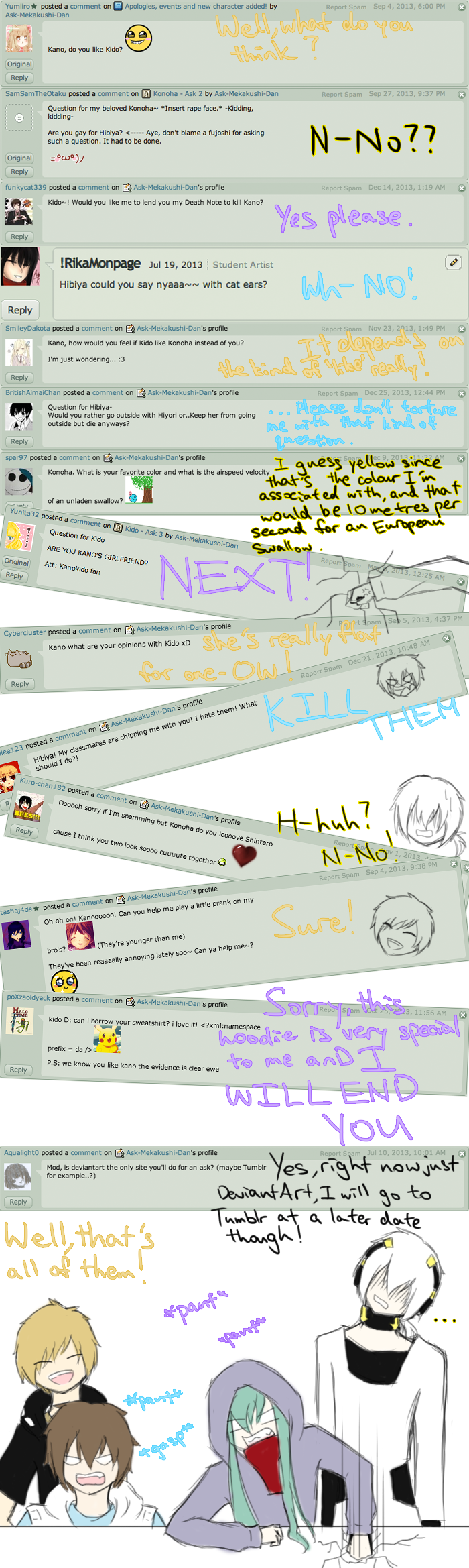 Kano Kido Hibiya Konoha Compilation Q16 30 By Ask Mekakushi Dan On Deviantart