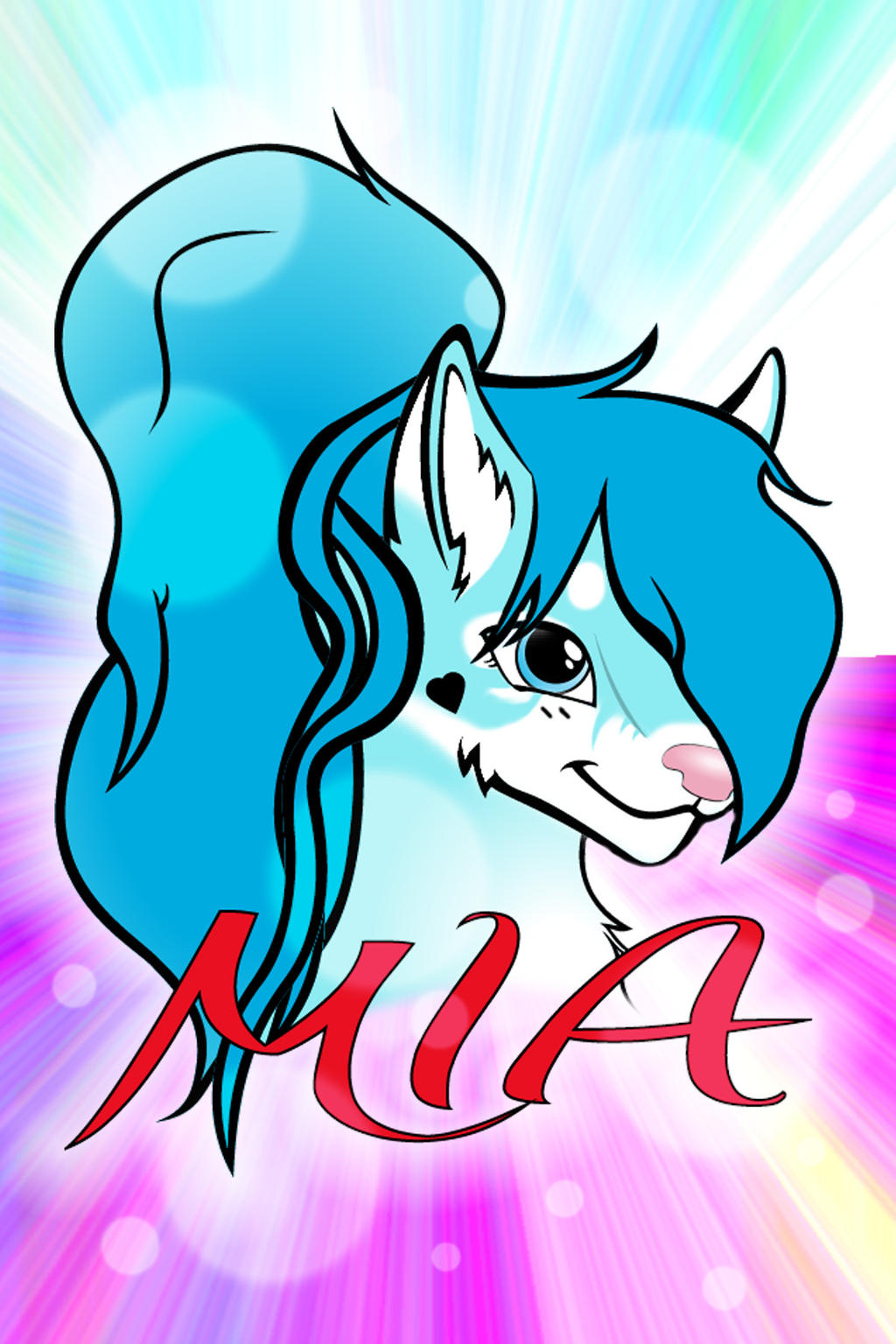 Mia by FurryIceBerg with Background