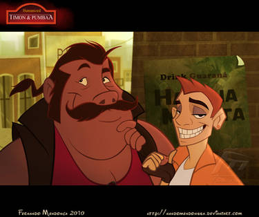 Humanized Timon and Pumbaa