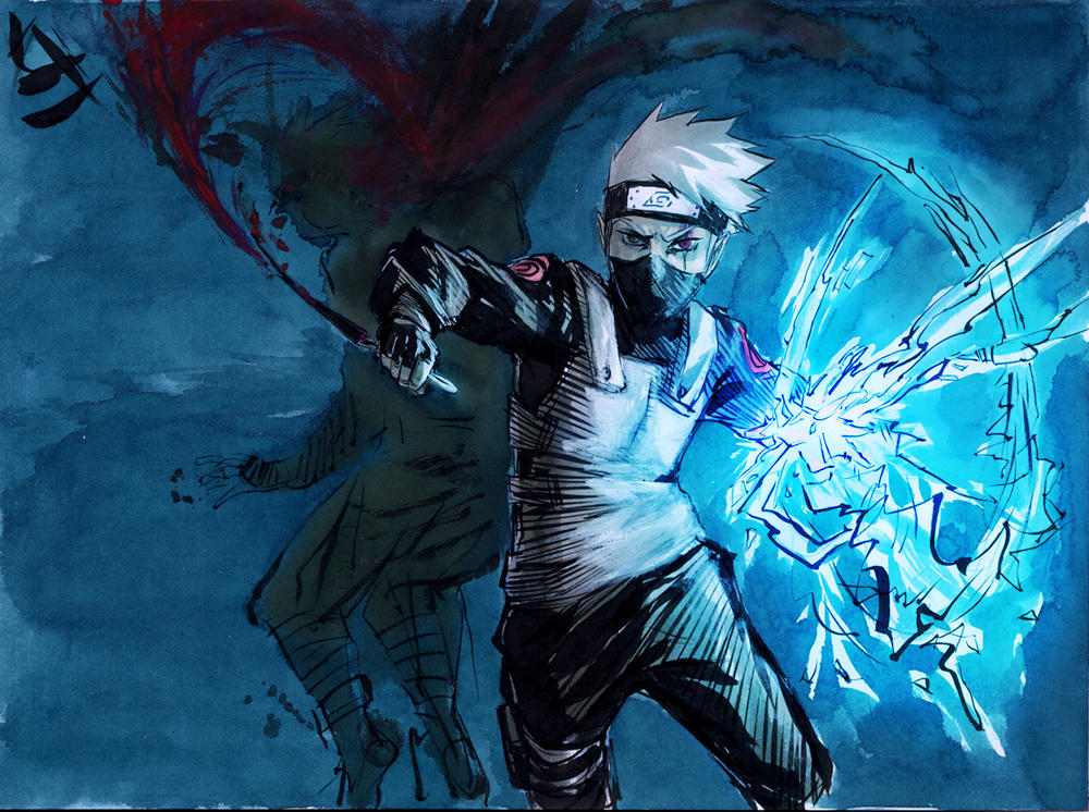 Naruto with Blue Streaks - wide 10