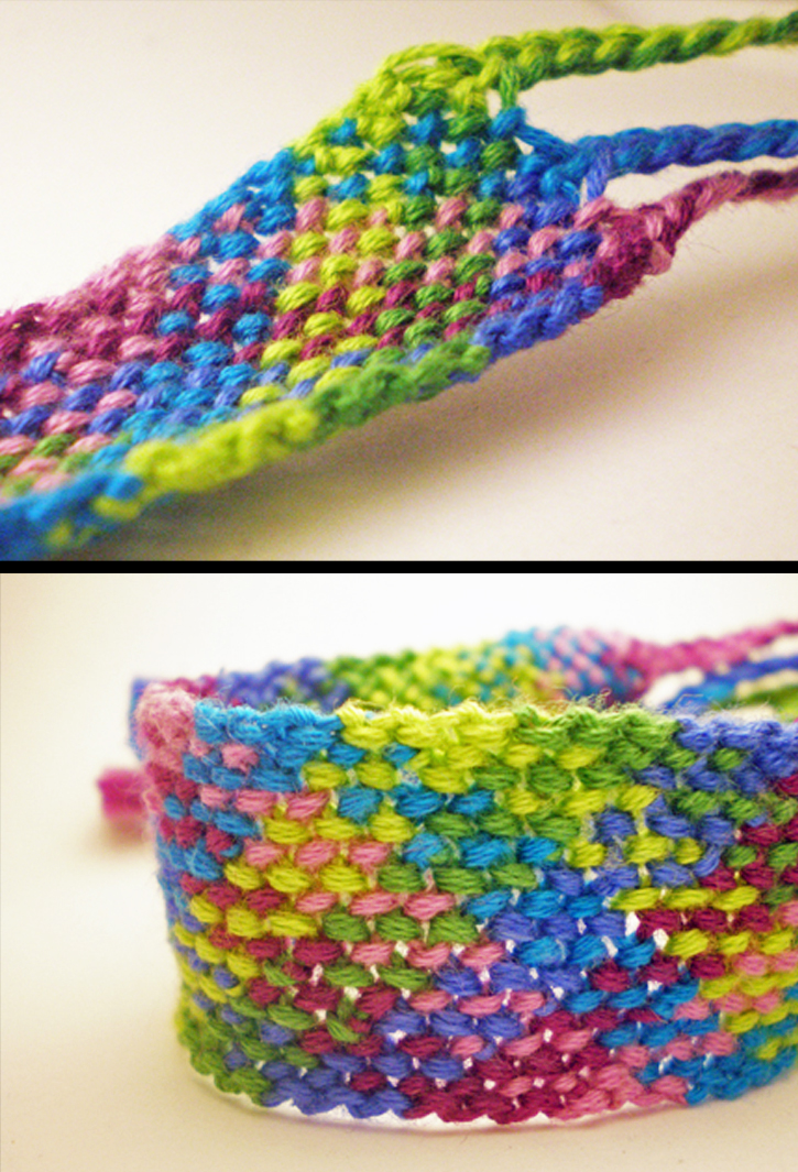 Cool Colors Macrame Bracelet