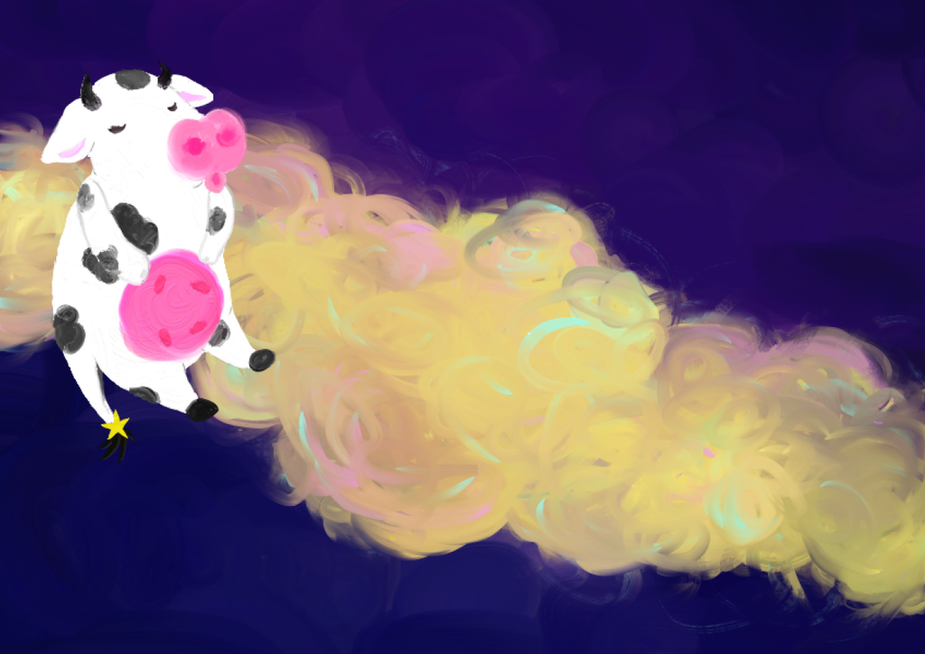 Cow Multiverse Celestial Cow- The Milky Way by HowxLuffly on DeviantArt