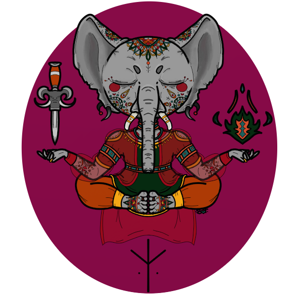 Goldie Lox aka Loxy the mystic loxodon by HowxLuffly on DeviantArt