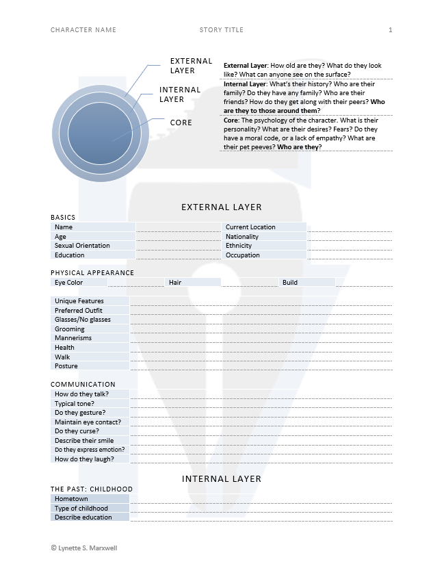 Blank Character Profile Template by on DeviantArt