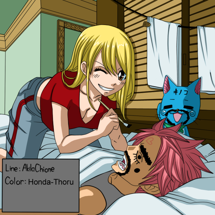 Fairy tail nalu chapter cover 280 -colour-.