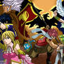 Fairy tail chapter cover 279 team -colour-.