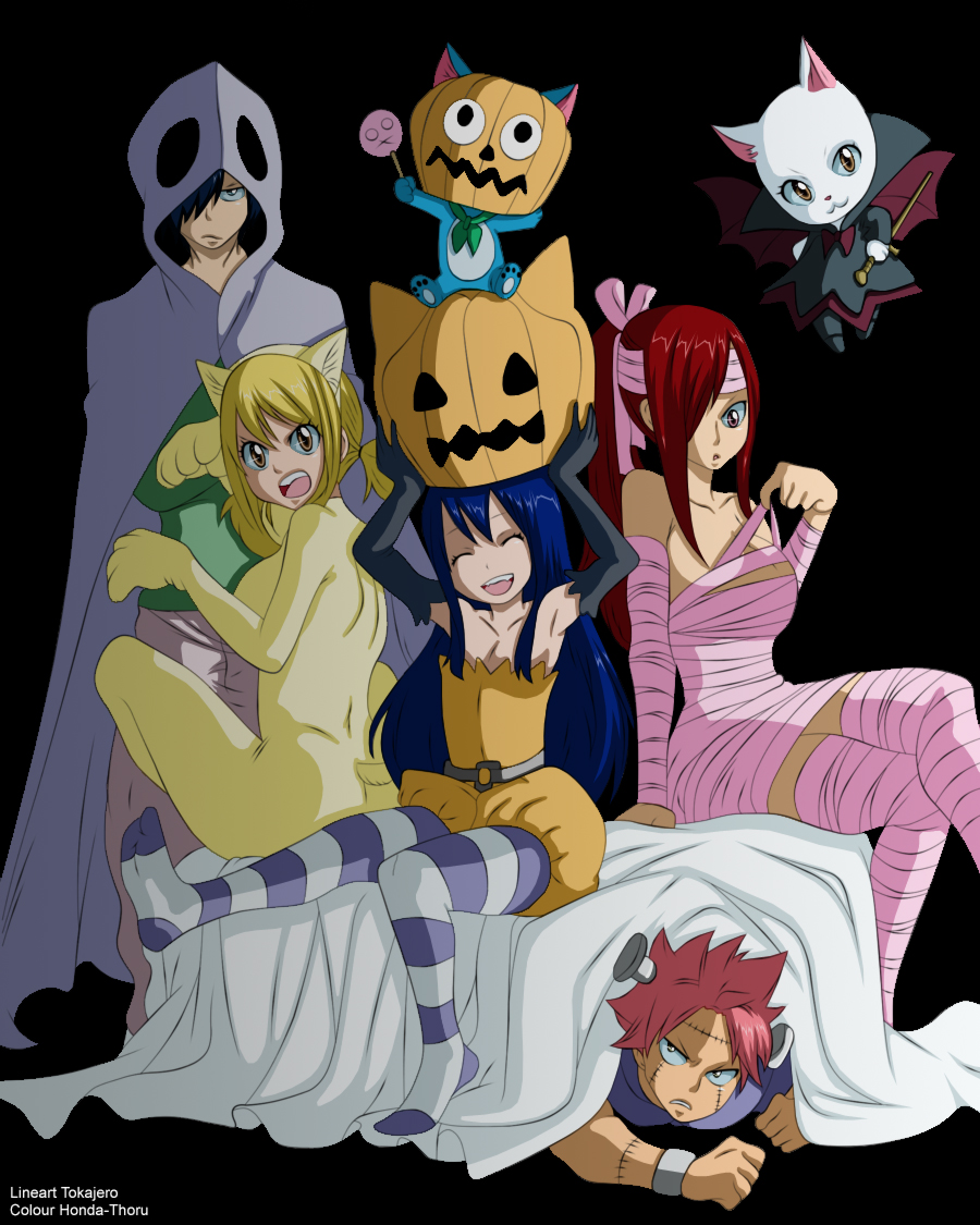 Fairy tail halloween fairies SPEED COLOUR -colour-