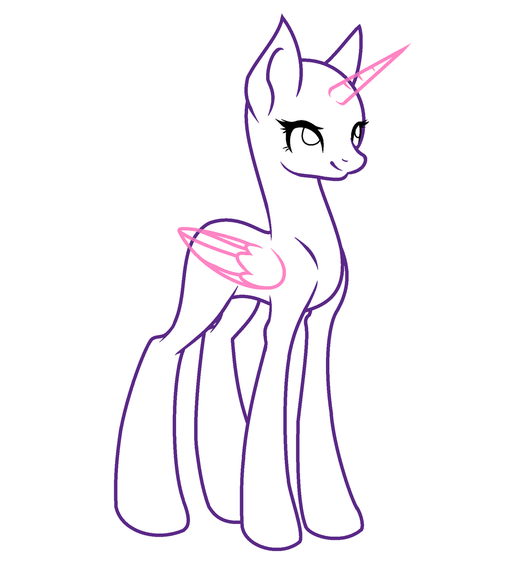 Mlp Base Female MS Paint Friendly By XimerEnergy On.