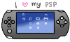 I love my PSP stamp by SteffieSilva