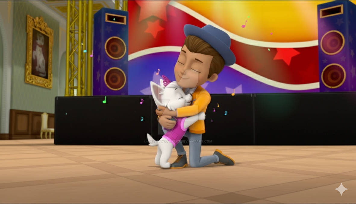 Luckae Hugging Luke Stars and Sweetie hug each other by GabePawPatrl03 on DeviantArt