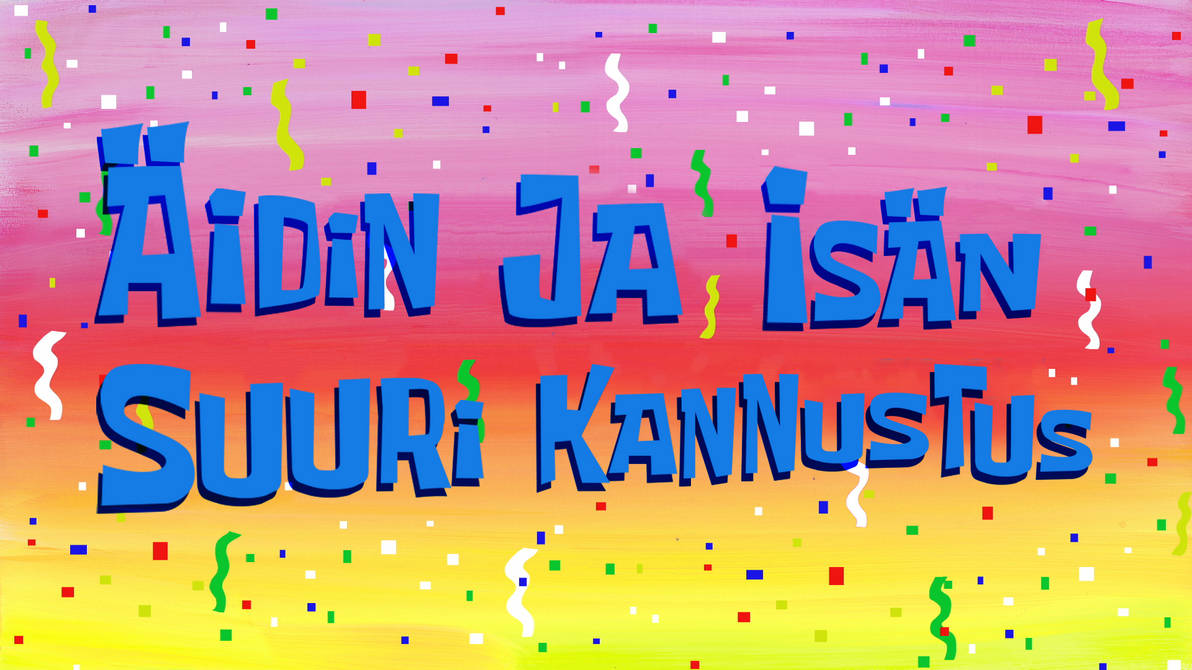 SpongeBob - 283a - Title Card (Finnish) by CartoonDubber on DeviantArt