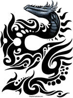 Dragon Into Tribal Design