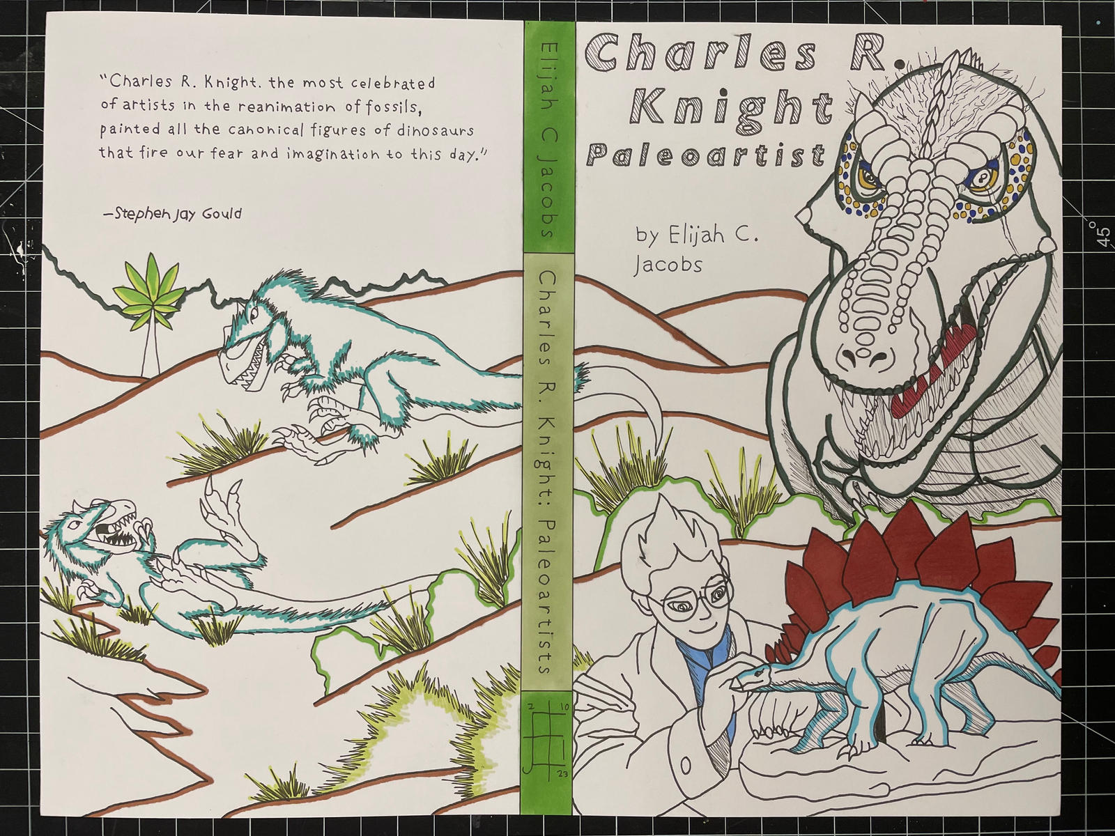 Charles R Knight- Artist biography Cover by spinosaur1 on DeviantArt