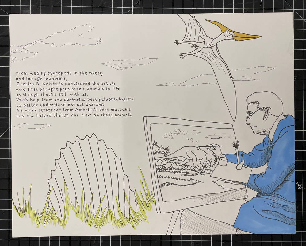 Charles R Knight- Artist biography Interior Spread by spinosaur1 on ...