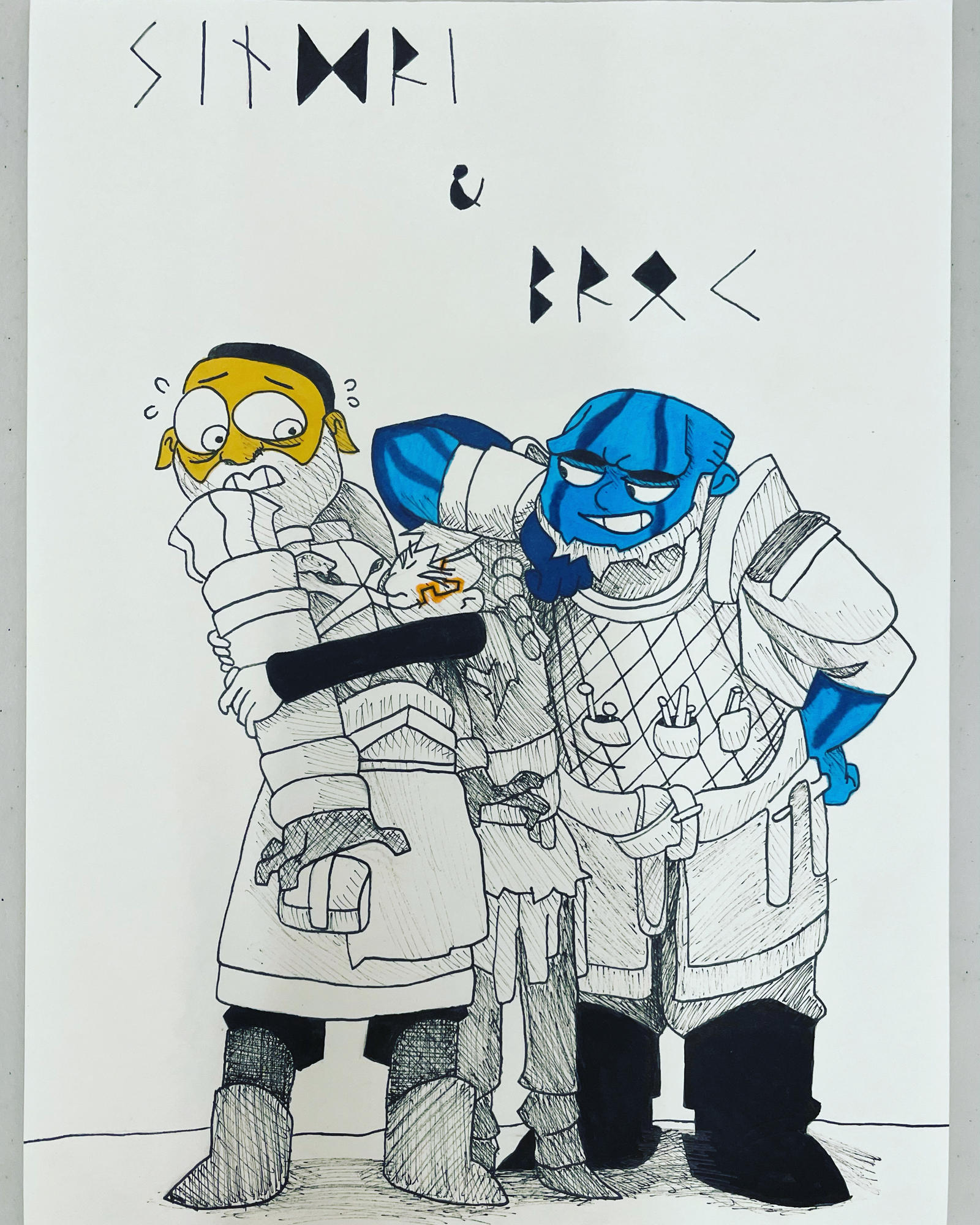 Brok and Sindri by spinosaur1 on DeviantArt