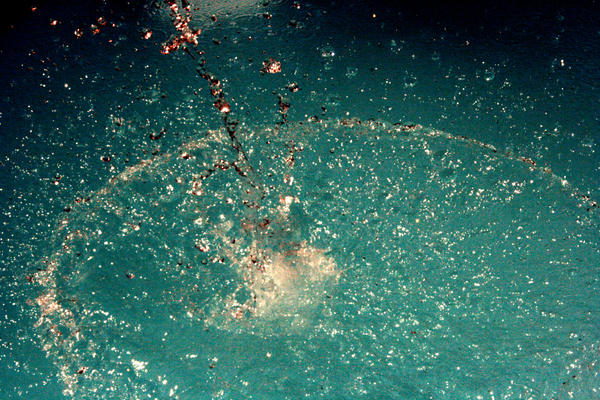 explosion d'eau