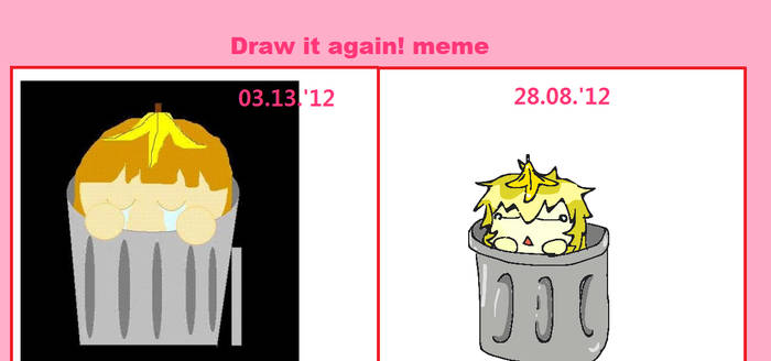 Draw it again! meme: trash girl