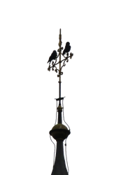 Crows on Cross 03 :: PNG Stock