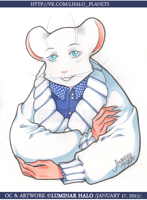 The Blue-Eyed Albino Pal Portrait