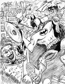 Batman 494 Cover Homage, by Mike Pizzolato