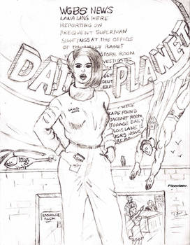 Lana Lang Reports on Superman at the Daily Planet