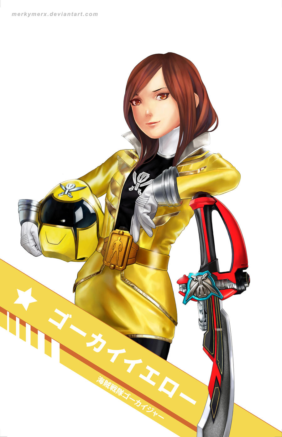 Sentai Yellow Sentai Girls in Uniform: Gokai Yellow by merkymerx on DeviantArt