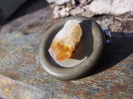 Citrine Quartz Hairclip