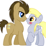 Vector 017- Dr Hooves and Derpy Vector