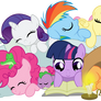 Vector 019 - Sleeping Filly Mane Six Vector