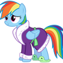 Vector 21: Rainbow Dash in bathrobe