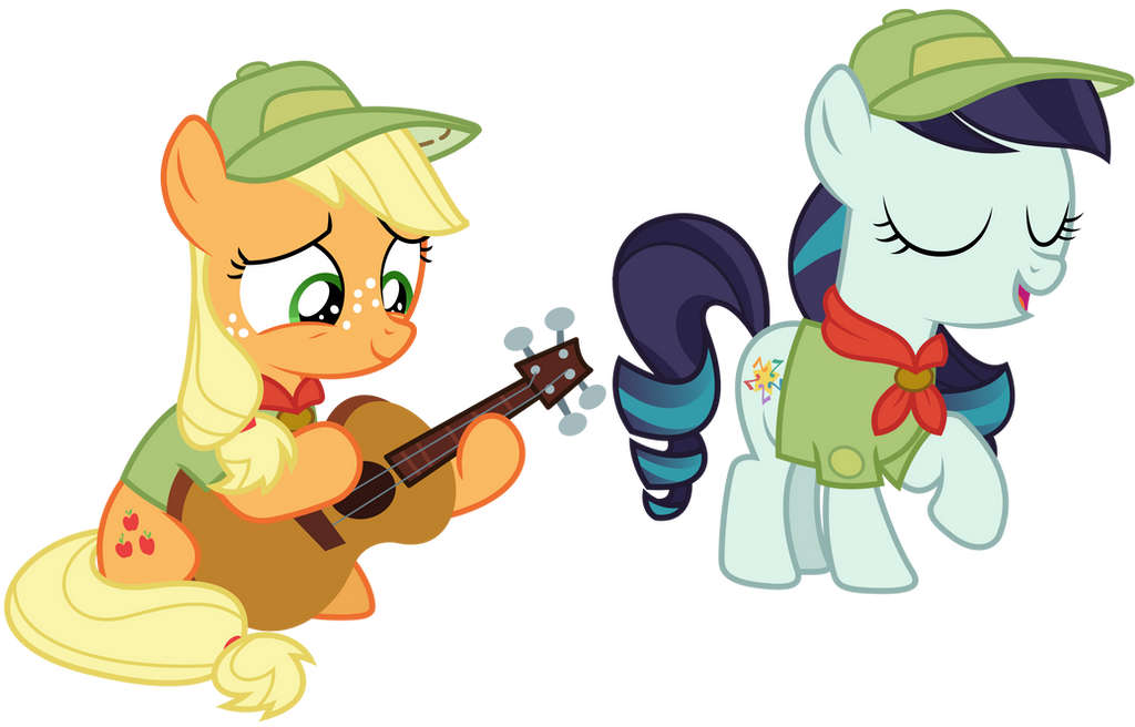 Vector 040 - Filly Applejack and Rara by MPnoir on DeviantArt
