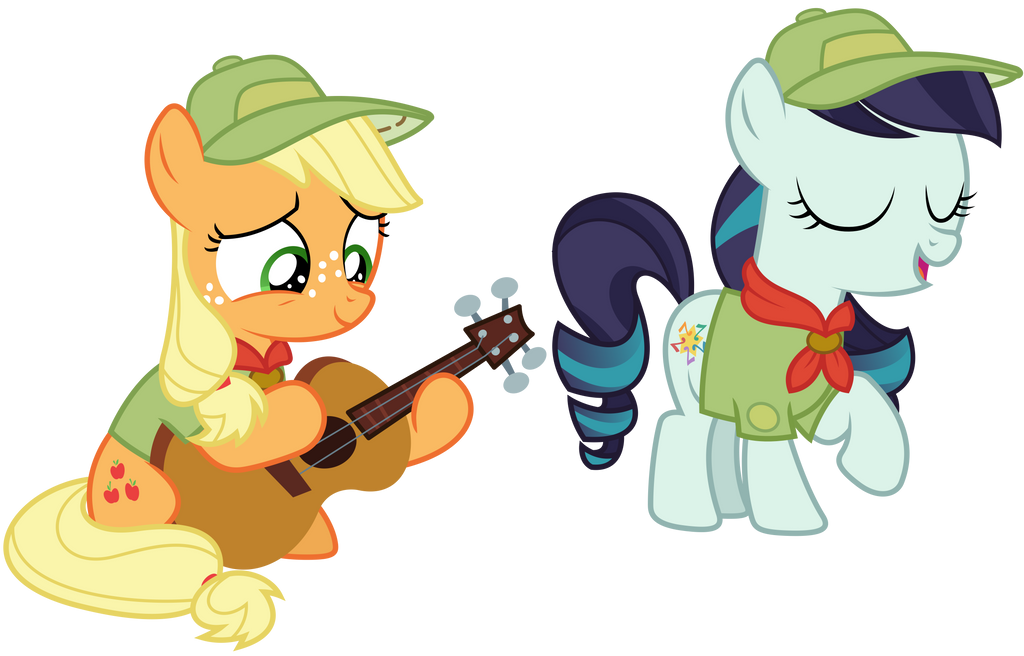 Vector 040 - Filly Applejack and Rara