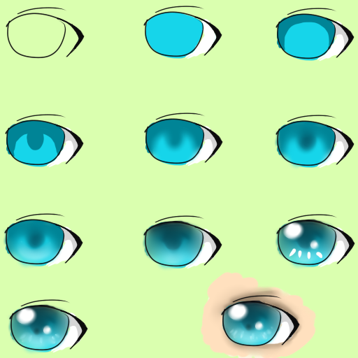 SAI Beginner EyeColor Tutorial